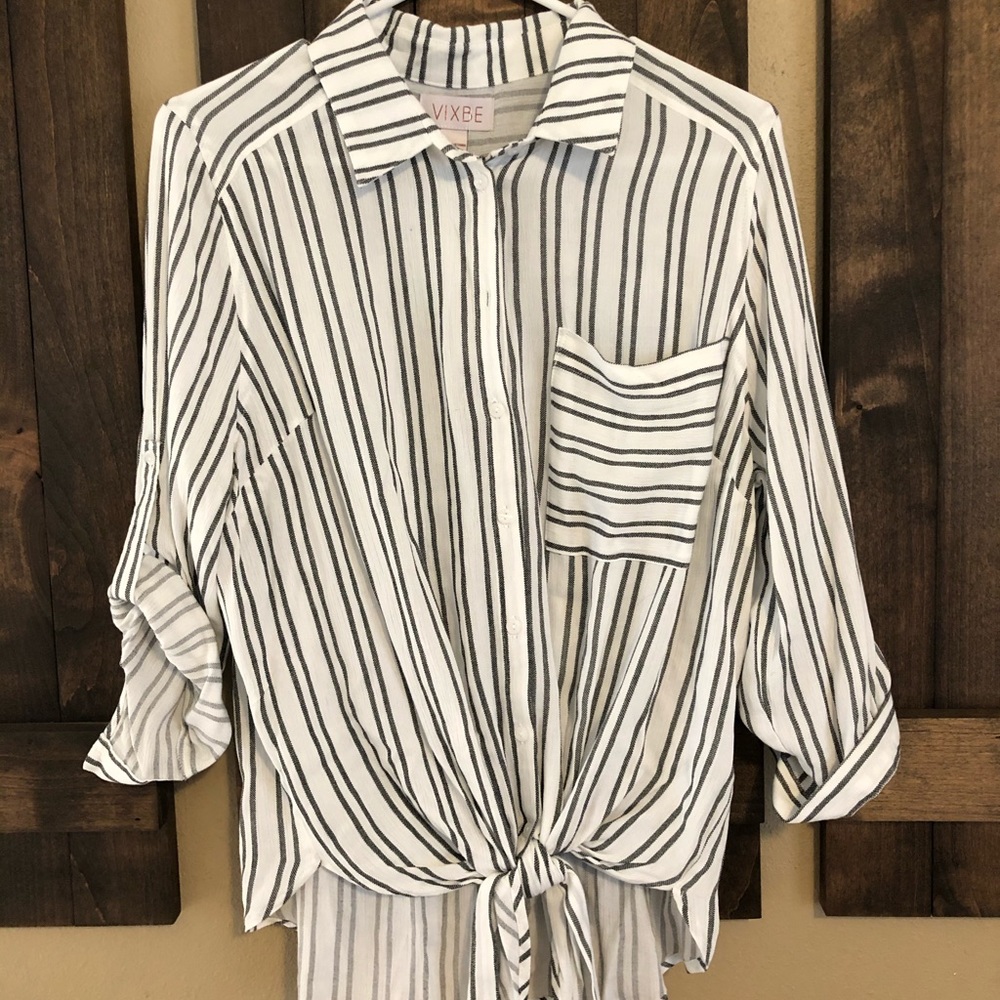 Vixbe thompkins tie front top